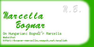 marcella bognar business card